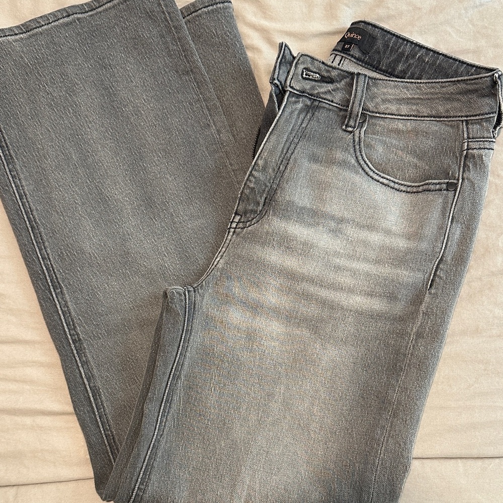 Quince Bella Stretch Relaxed Straight Jeans size 27 (length 28)